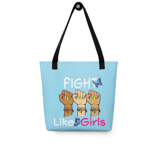 • Tote Bag 'Fight LIke Girls' in Blue