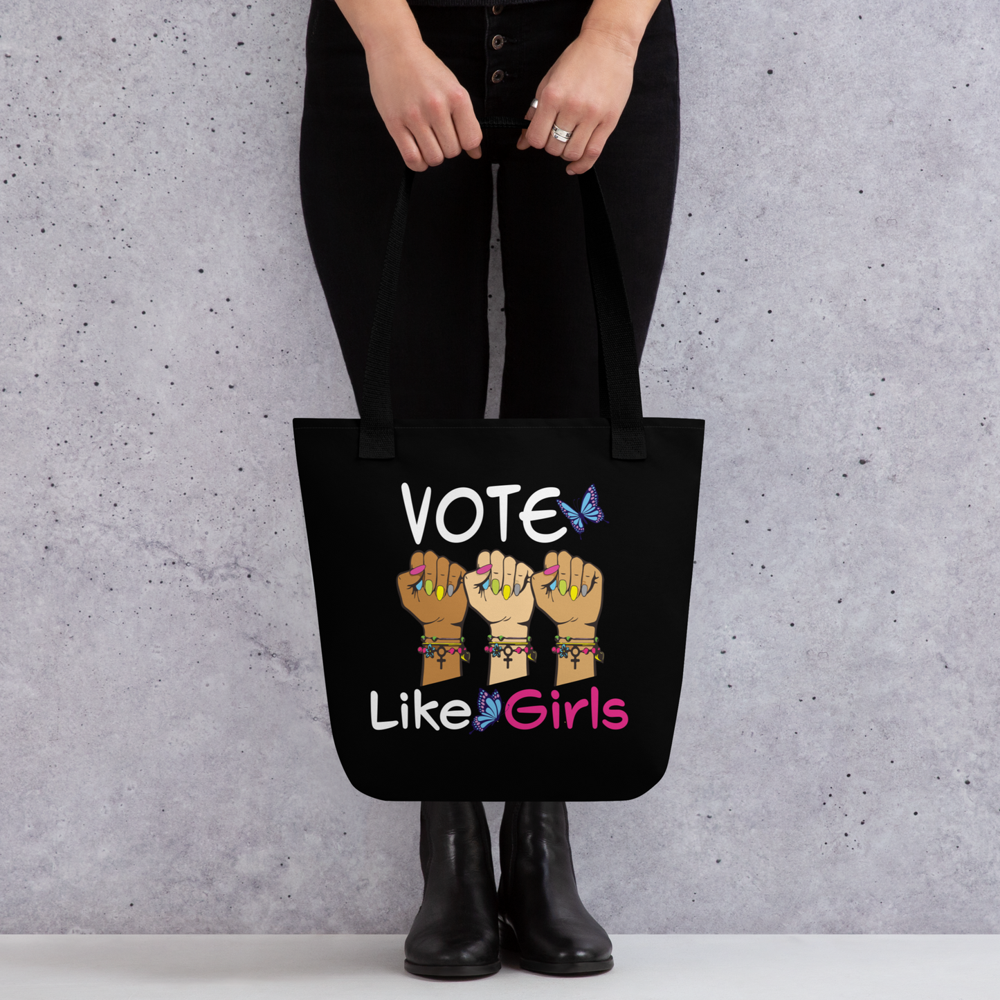 • Tote Bag 'Vote Like Girls' in Black