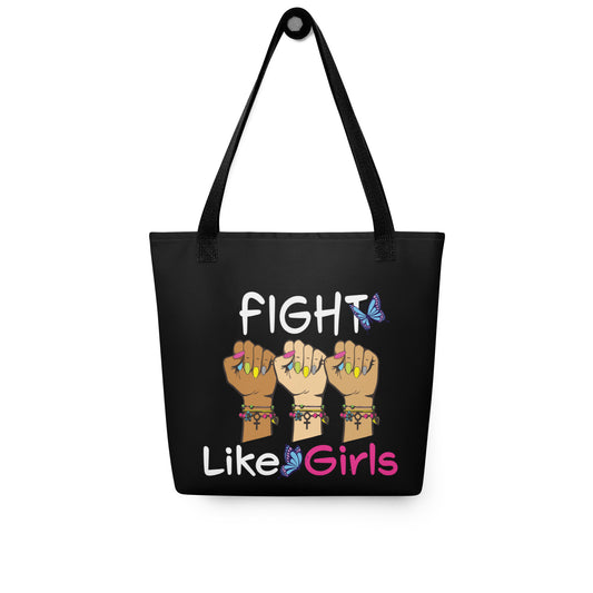 • Tote Bag 'Fight Like Girls' in Black