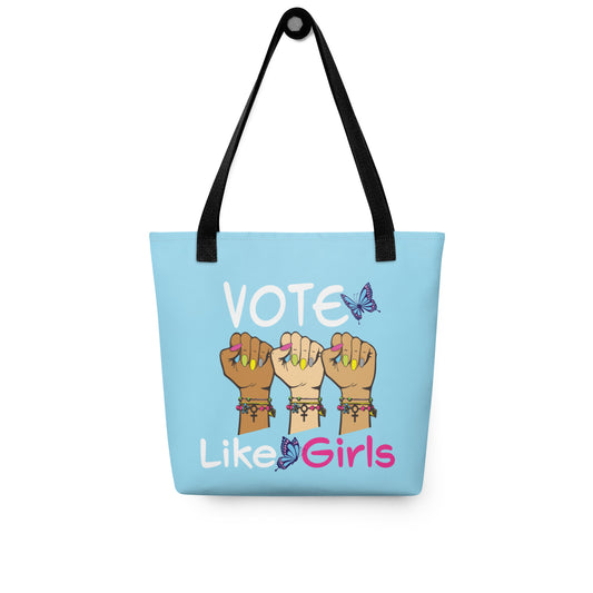 • Tote Bag 'Vote Like Girls' in Blue