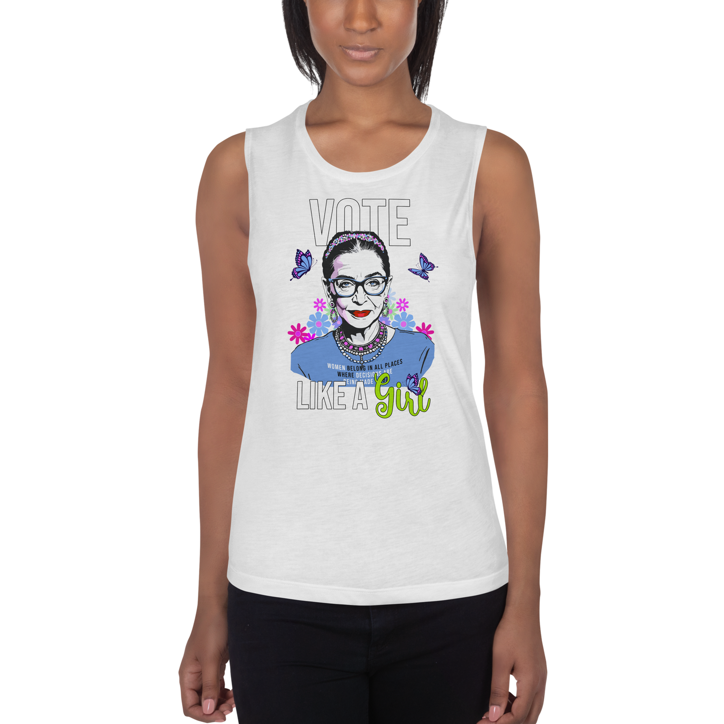 • Tank Ruth Bader Ginsburg 'Vote Like A Girl'