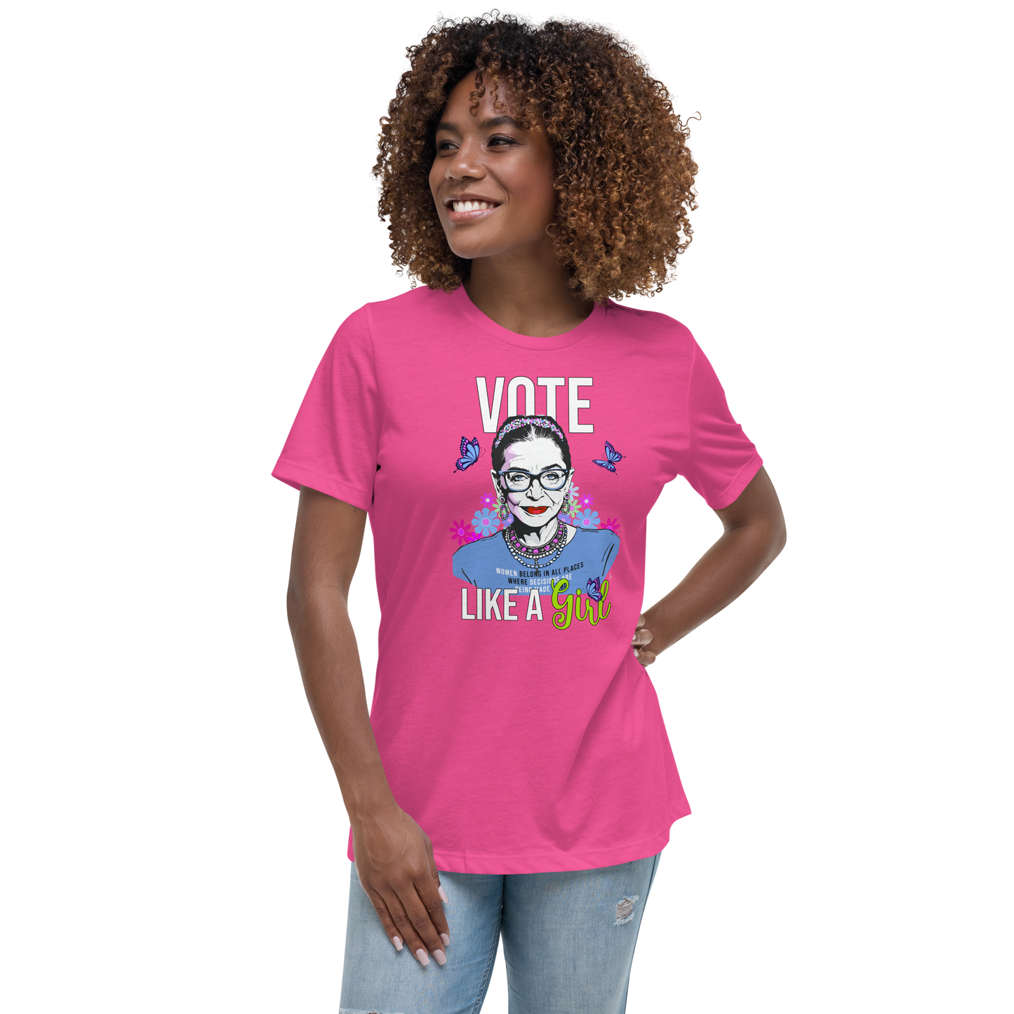 • T-Shirt RBG 'Vote Like A Girl'