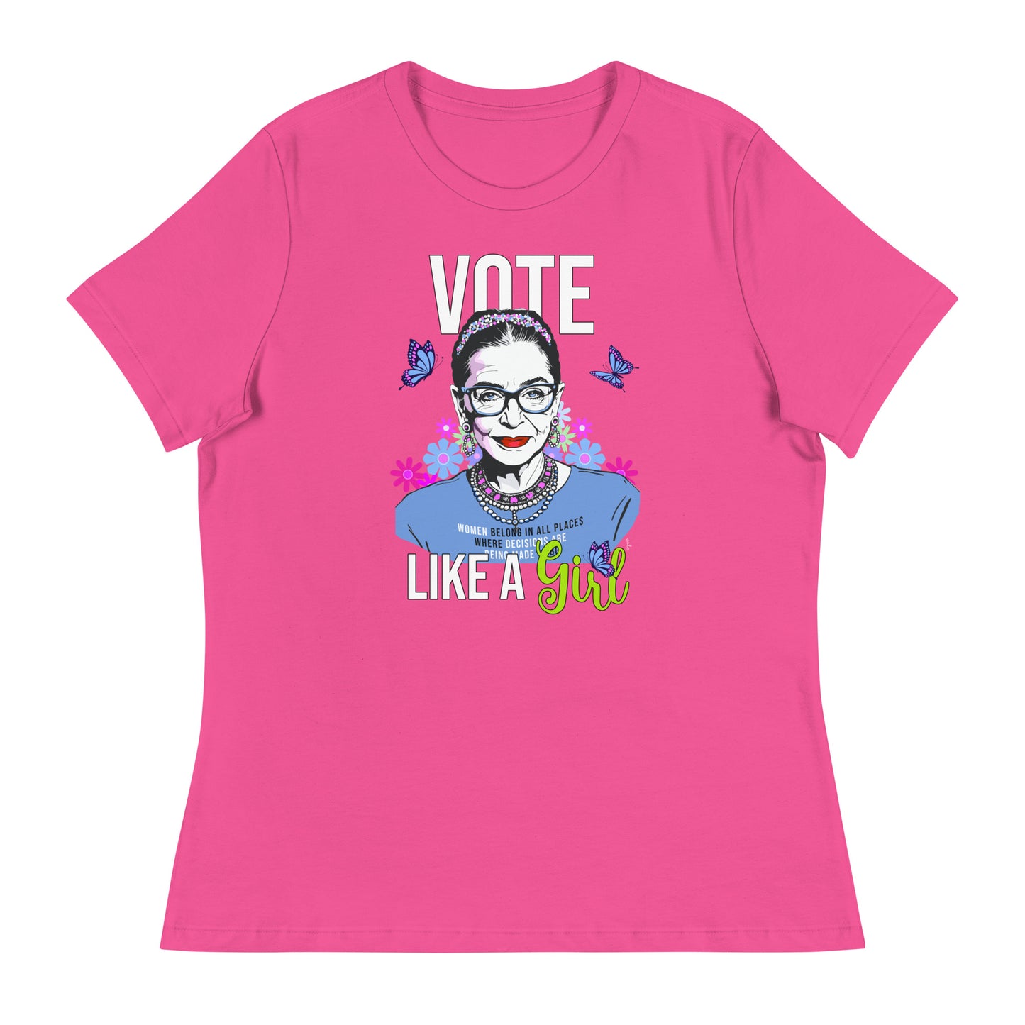 • T-Shirt RBG 'Vote Like A Girl'