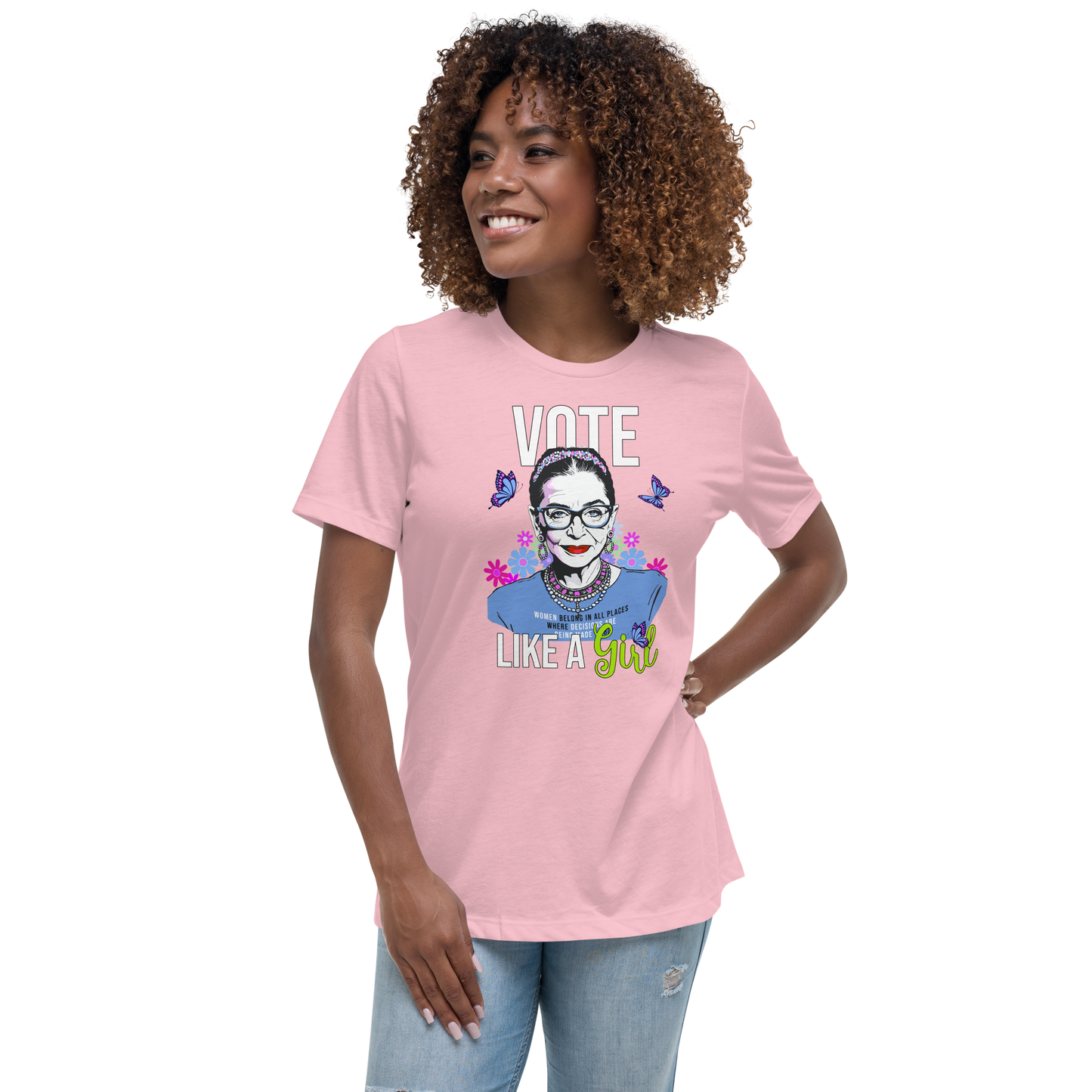 • T-Shirt RBG 'Vote Like A Girl'