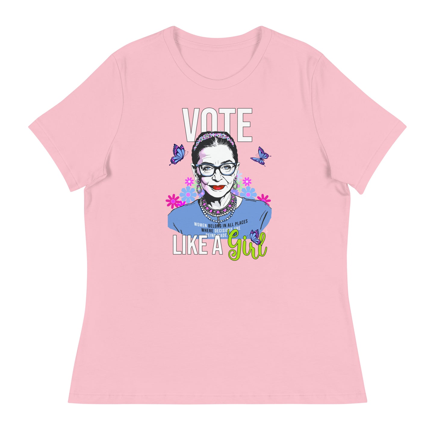 • T-Shirt RBG 'Vote Like A Girl'