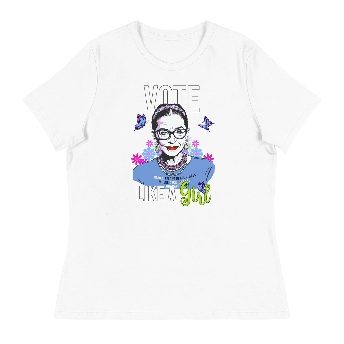 • T-Shirt RBG 'Vote Like A Girl'